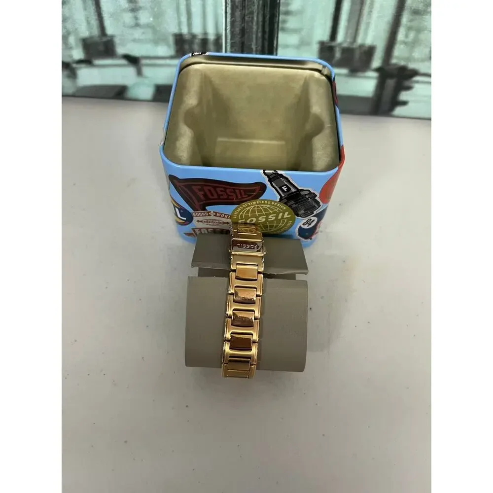 Fossil BQ3781 Eevie Automatic Skeleton Rose Gold Stainless Steel Ladies Watch